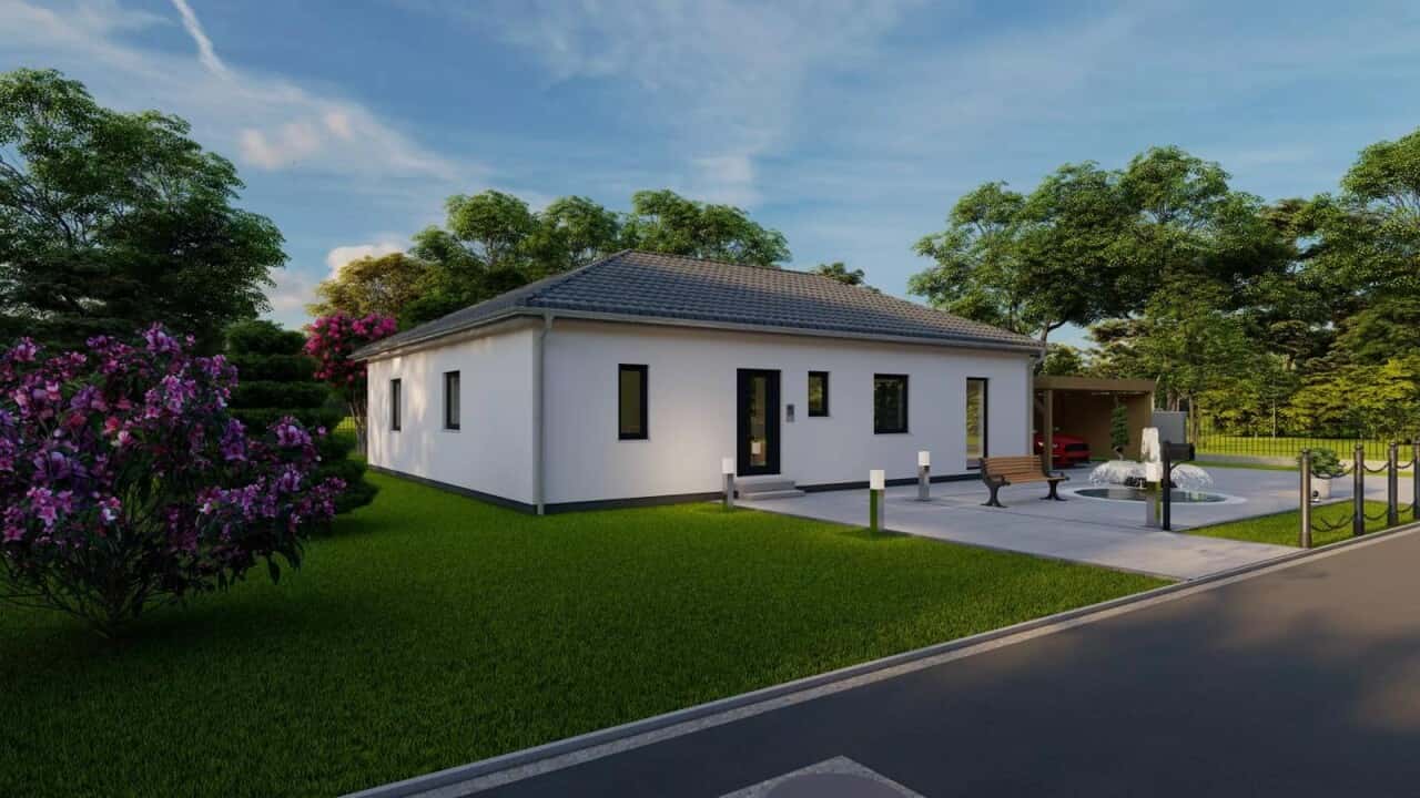 Baugrundstück in exklusiver Lage mit Bauplanung für einen  Bungalow