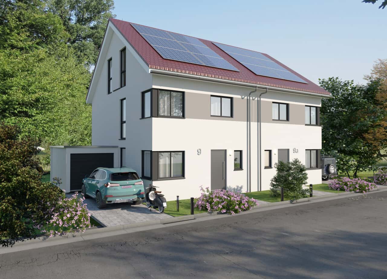 Energieeffizient, modern, schick - Ihr Doppelhaus von morgen.