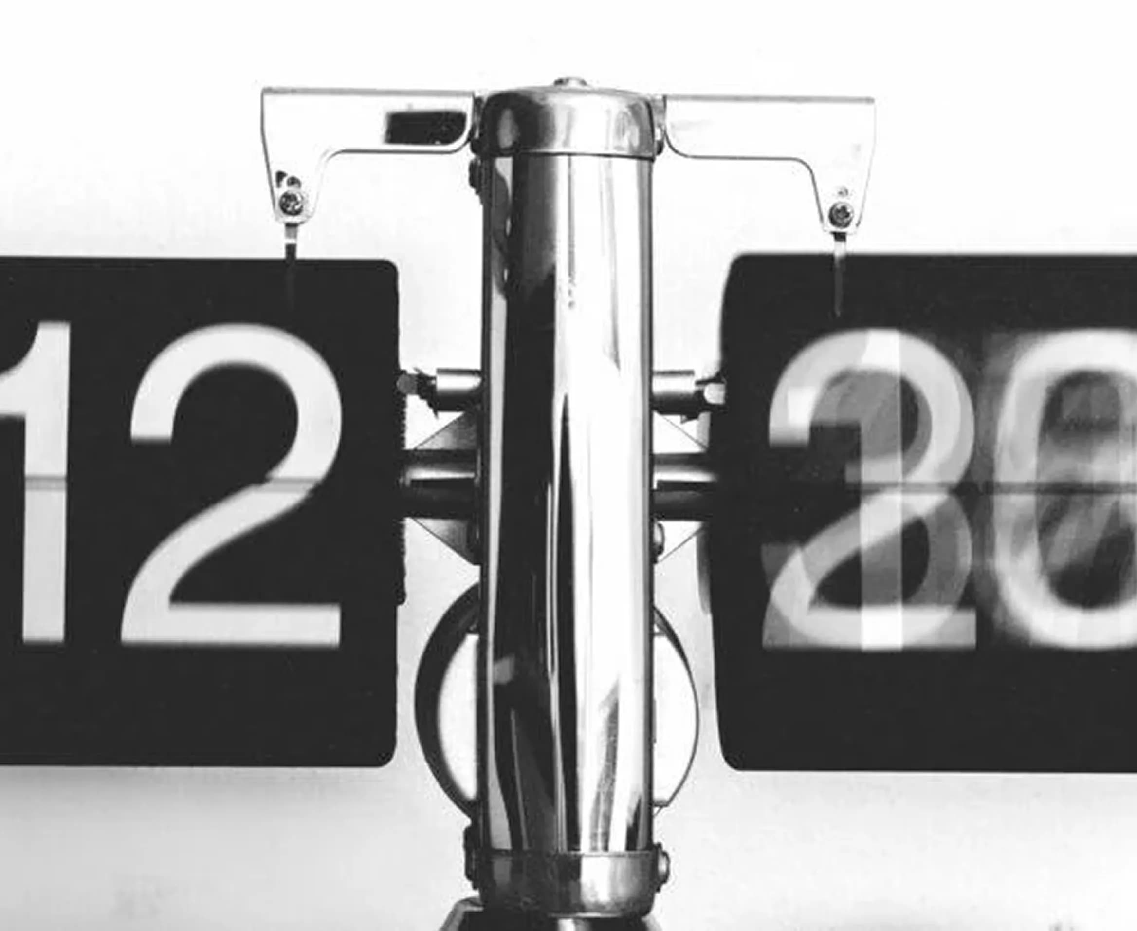Flip clock marking the new millennium